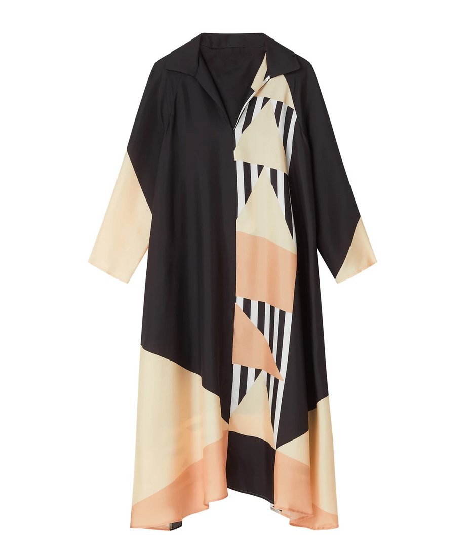 French Crepe Kaftan - Elegant and Flowing Maxi Dress Caftan For Women's