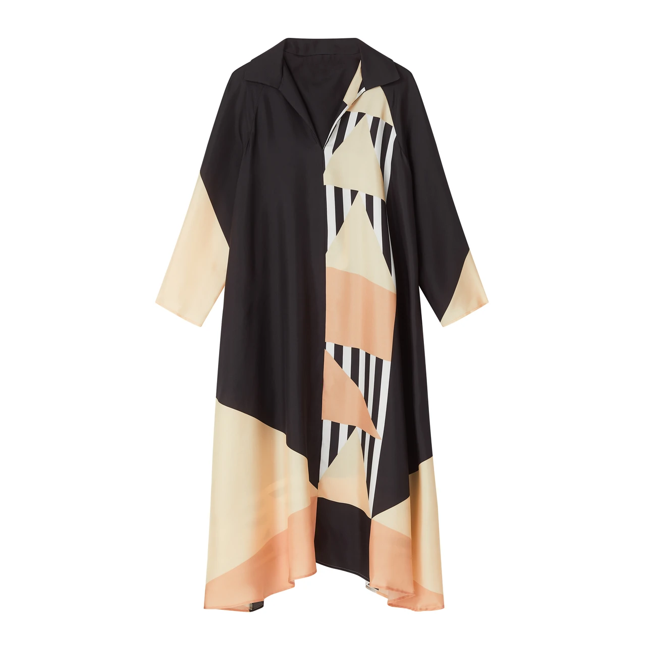 French Crepe Kaftan - Elegant and Flowing Maxi Dress Caftan For Women's