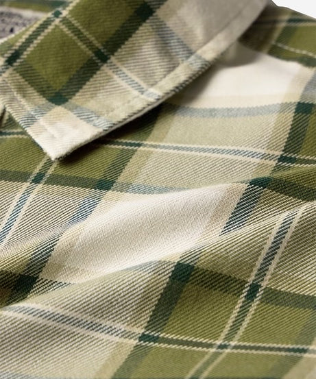 Plaid Olive Men Utility Shirts