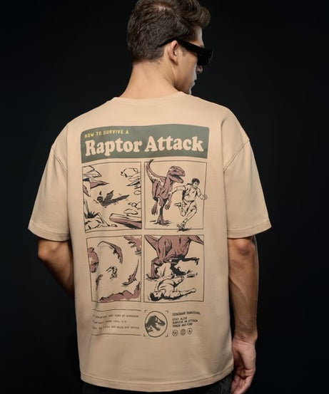 Jurassic Park Fossil Oversized T-Shirts