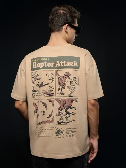 Jurassic Park Fossil Oversized T-Shirts