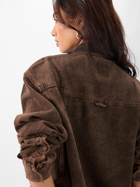 Classic Denim Light Cocoa Brown Shirts