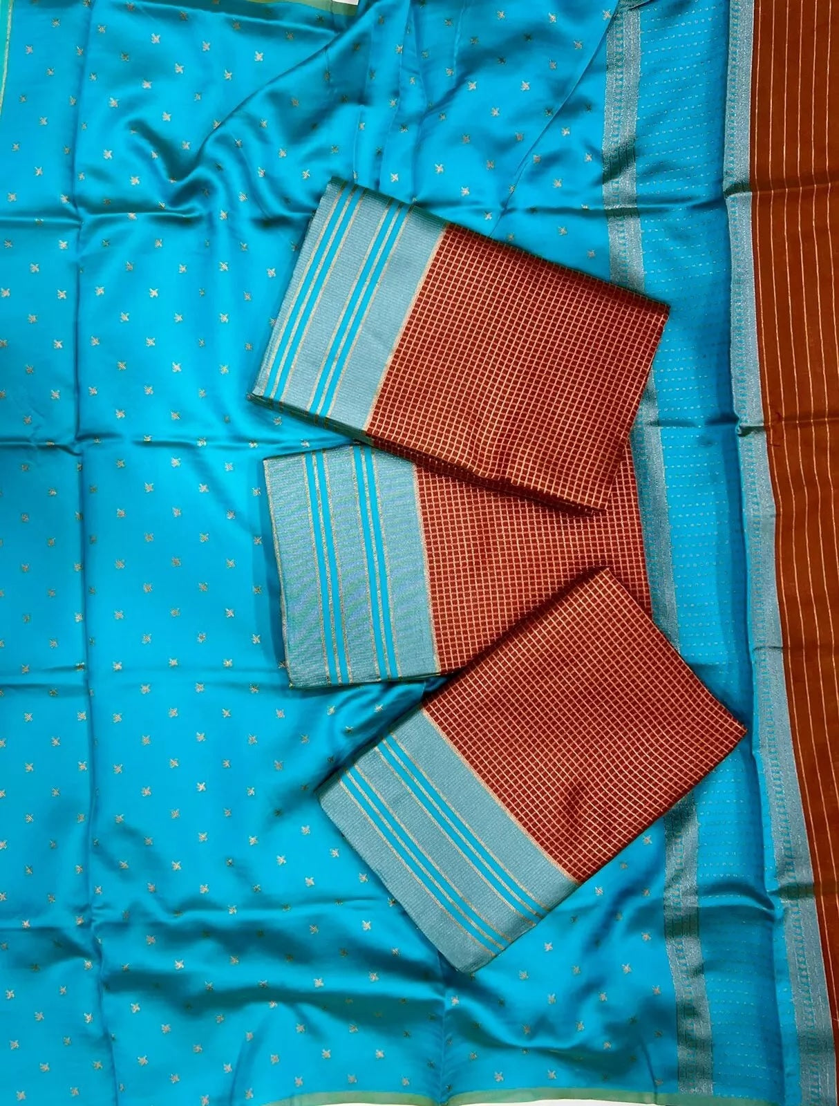 Soft Lichi Silk Jacquard Work Saree & Blouse