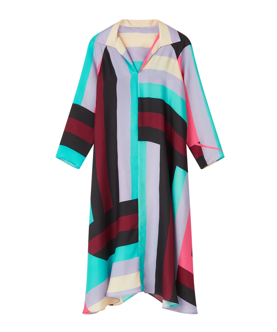 Elegant French Crepe Kaftan, Flowy and Versatile Lounge Wear Caftan for Women's
