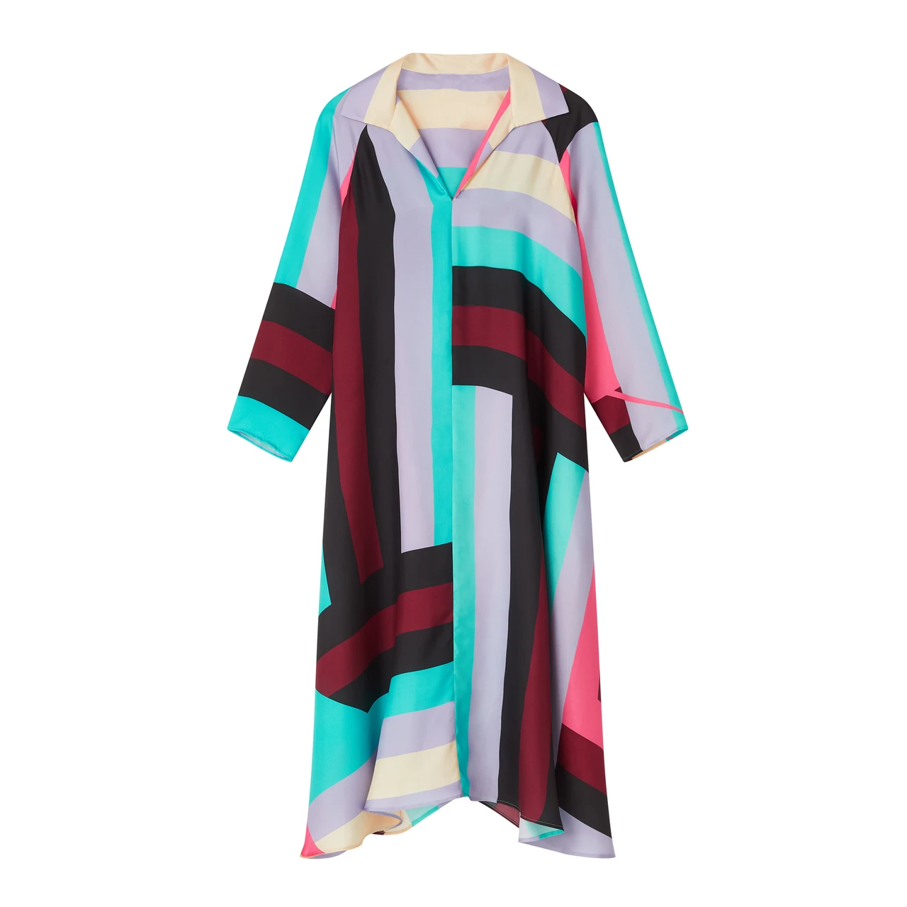 Elegant French Crepe Kaftan, Flowy and Versatile Lounge Wear Caftan for Women's
