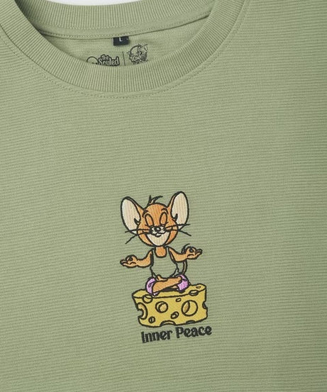 Tom & Jerry Ottoman Inner Peace Oversized T-Shirts
