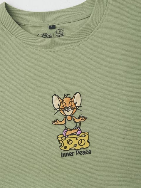 Tom & Jerry Ottoman Inner Peace Oversized T-Shirts