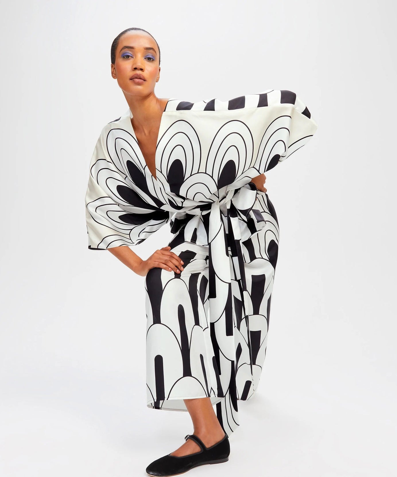 Women's Printed Soft Satin Silk Co-ord Set