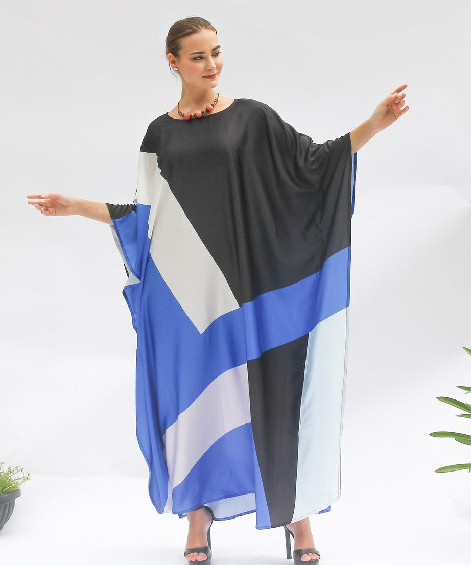 Premium Soft Satin Silk Kaftan - Flowy and Comfortable Caftan For Women's