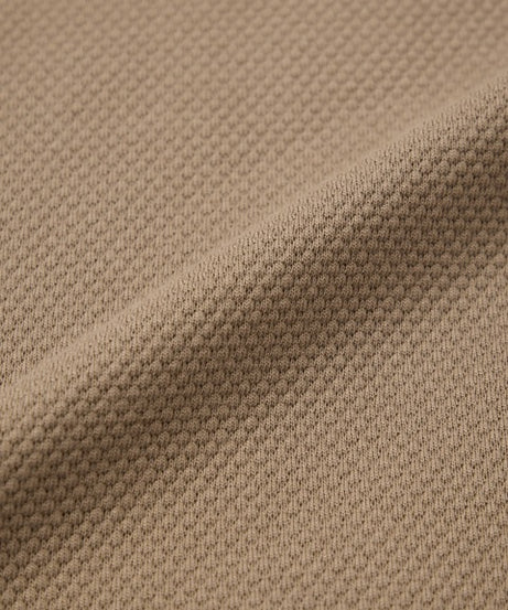 Textured Varsity Beige Oversized Full Sleeve T-Shirts