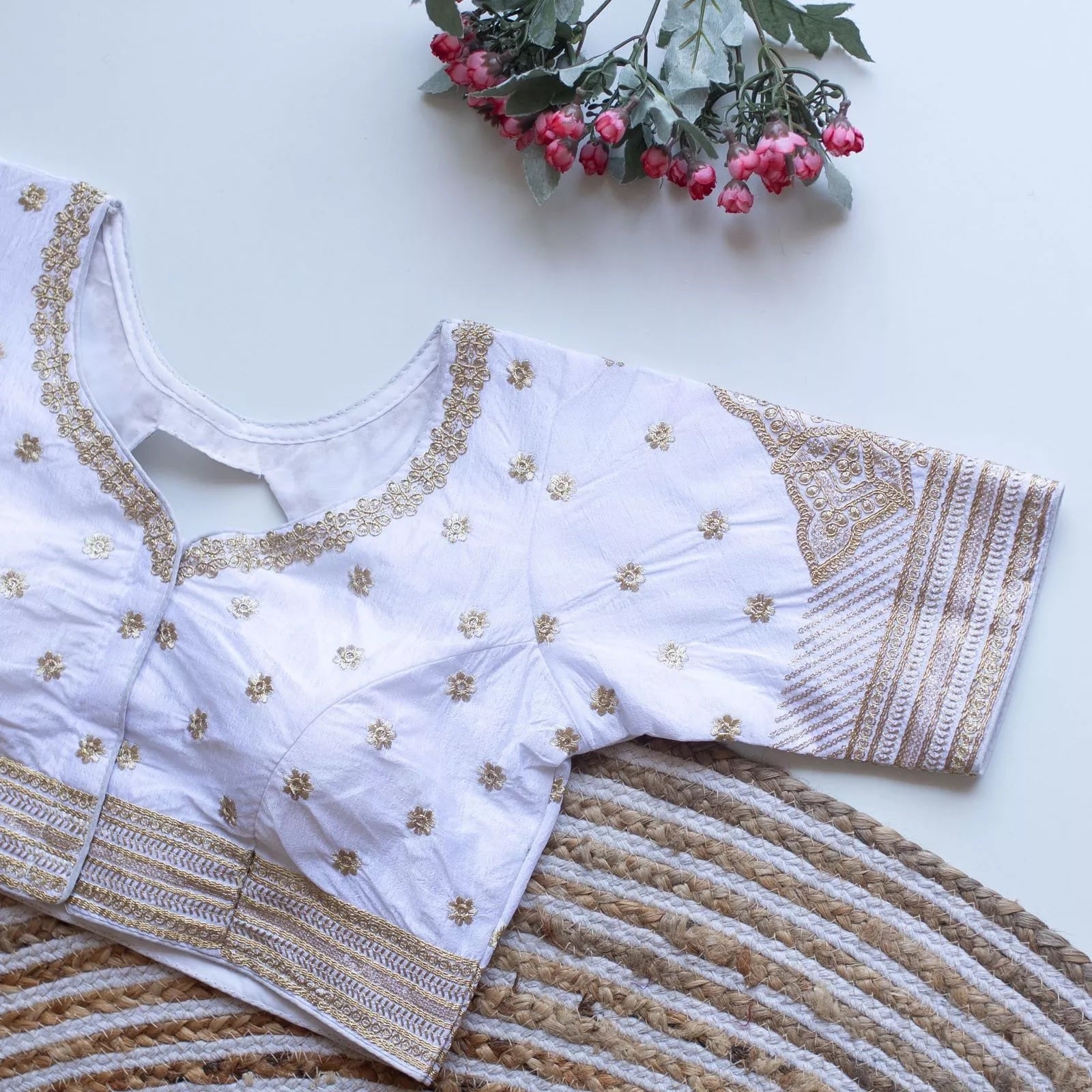 Women's Caterpillar Silk Full Stitched Blouse