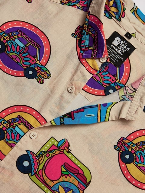Desi Paintwork Oversized Shirts