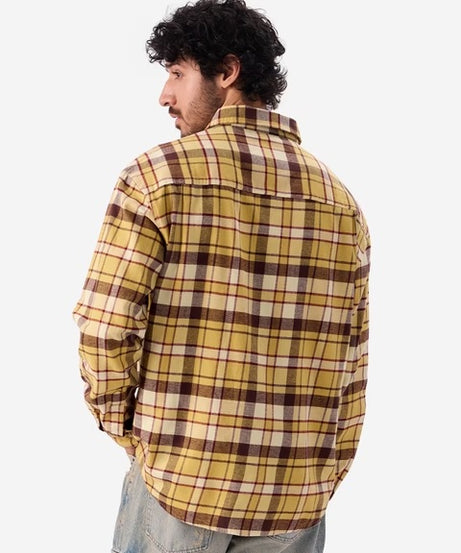 Plaid Oak Buff Men Utility Shirts