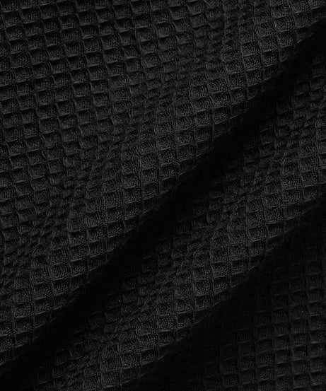 Midnight Black Men Textured Shirts