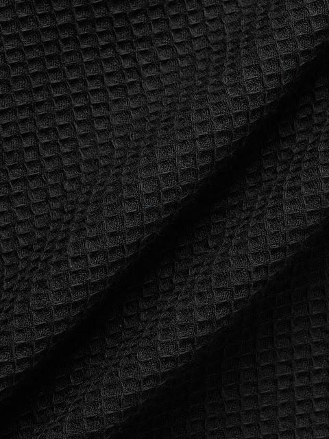 Midnight Black Men Textured Shirts