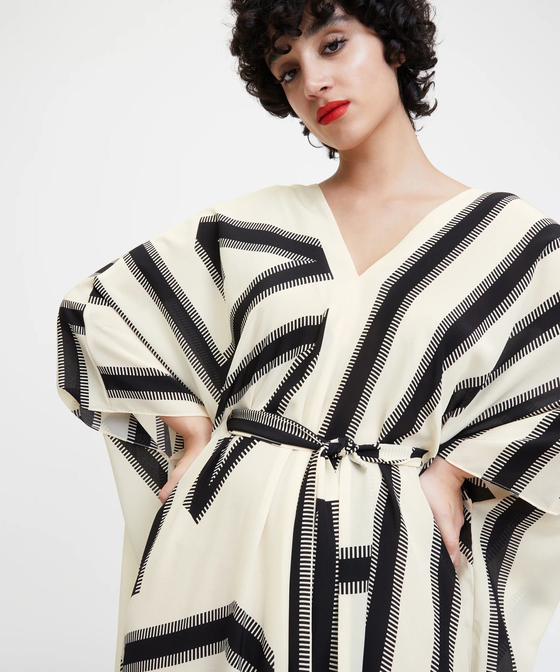 French Moss Cotton Kaftan - Relaxed Fit Evening Wear Caftan For Women's