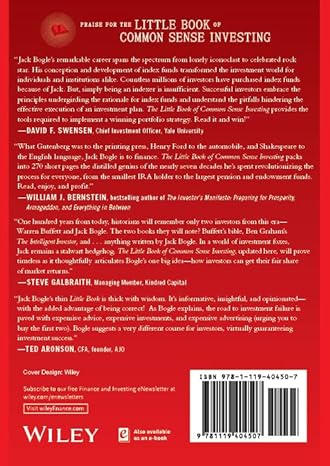 The Little Book Of Common Sense Investing (Paperback) - John C. Bogle