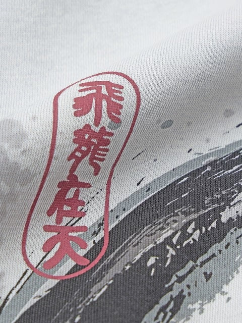 Kung Fu Panda Inky Warrior Women Oversized Hoodies