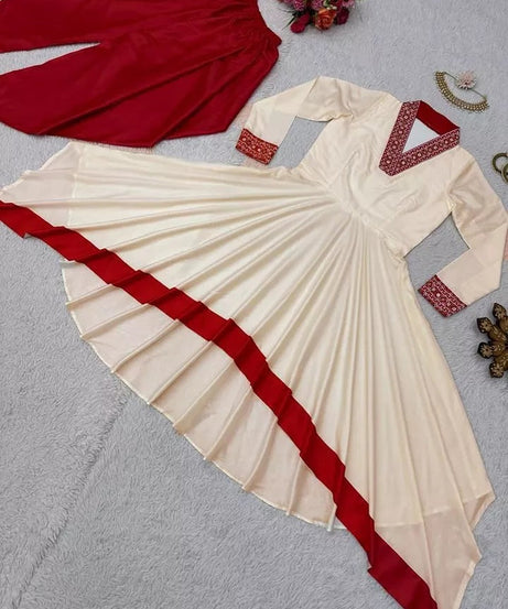 Indian Bollywood Ethnic Silk Suit Dhoti & 2 Piece Set