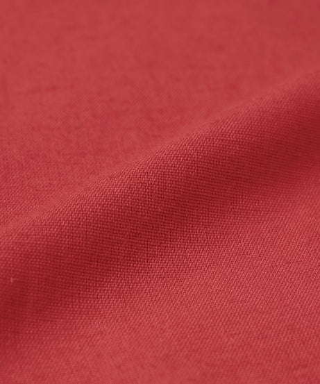 Cotton Linen  Red Women Boyfriend Shirts