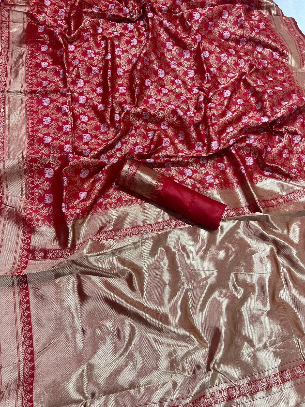 Banarasi Soft Silk Traditional Saree , Designer Party Wear Saree & Blouse