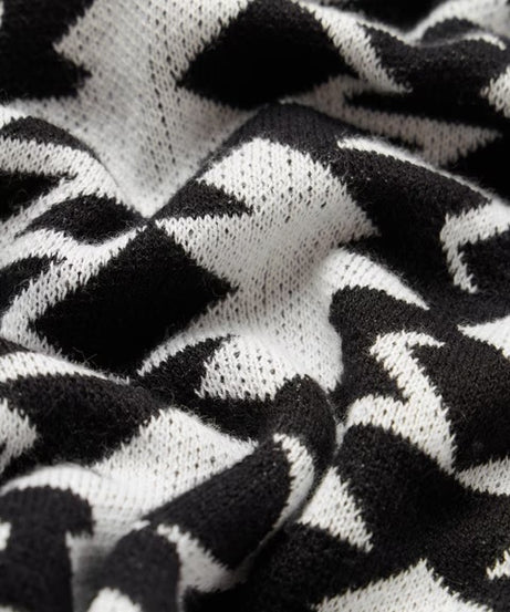 Jacquard Polo Black Oversized Polos T-shirt