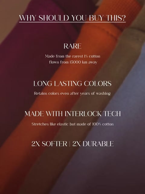 Light Lavender Supima Full Sleeve Henley T-Shirts