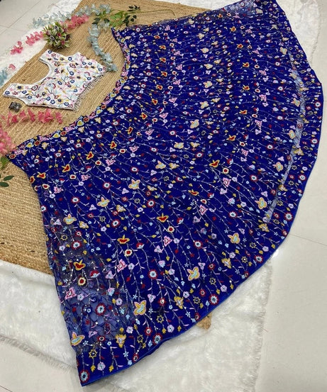 Net  Function Bollywood Lehenga Blouse & Dupatta