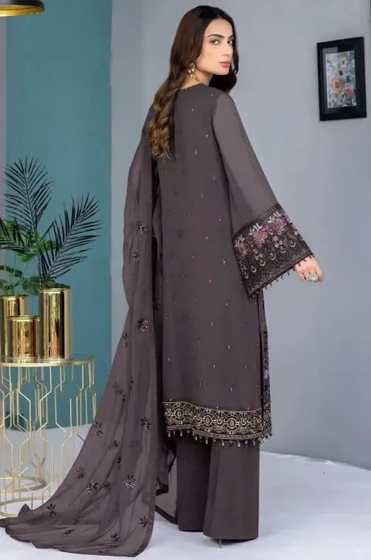 Georgette With Embroidery Stitched Work Salwar Kameez Suit