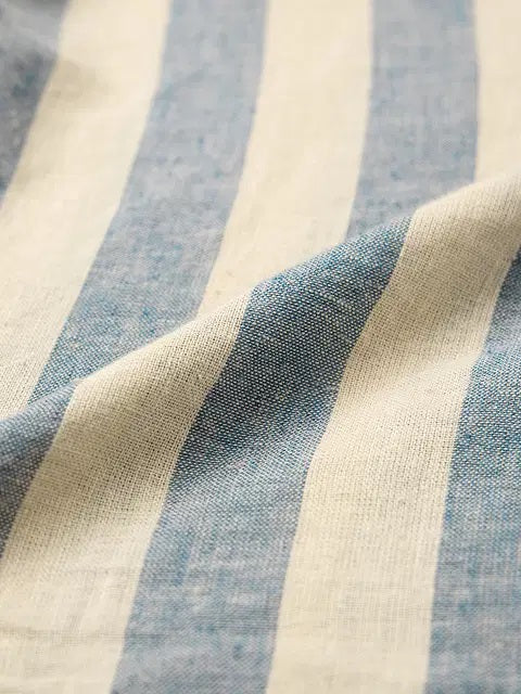 Cotton Linen Stripes Coastal Shirts