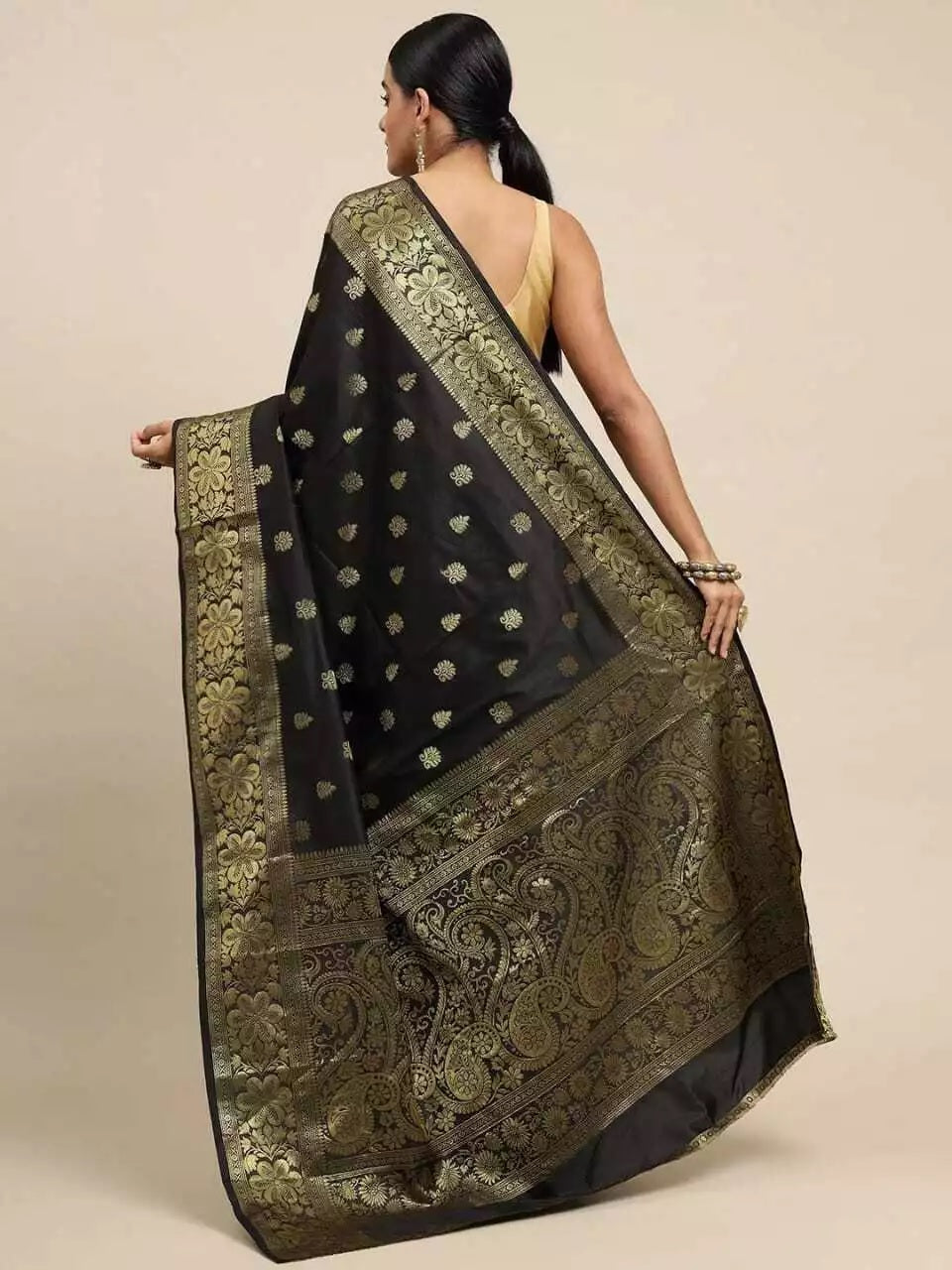 Party Wear Fancy Banarasi Soft Silk Saree For Women's