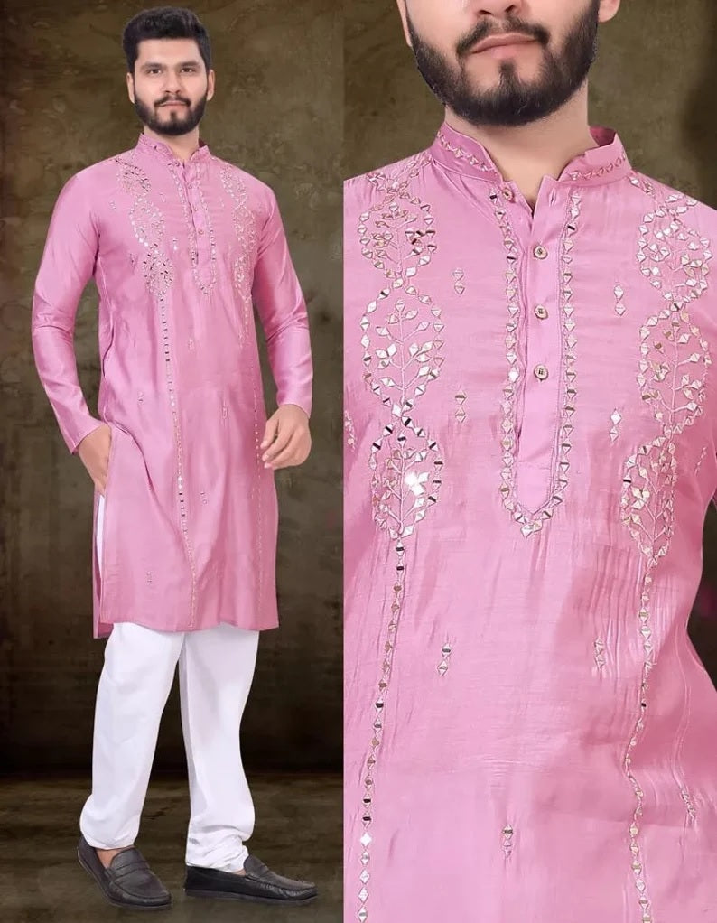 Men's Viscose with kurta pajama set