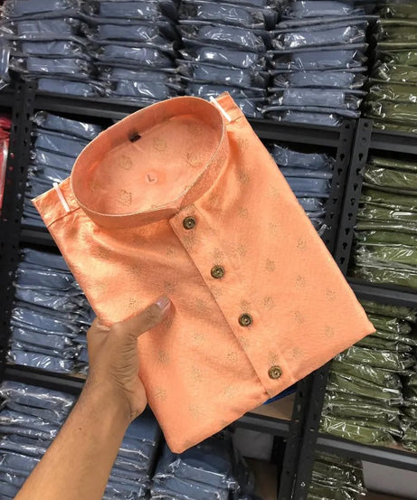 Men's Jacquard kurta pajama Set