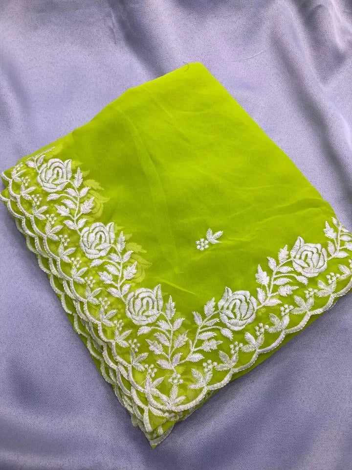 Classic New Traditional Soft Georgette Saree,Wedding Exclusive Sari