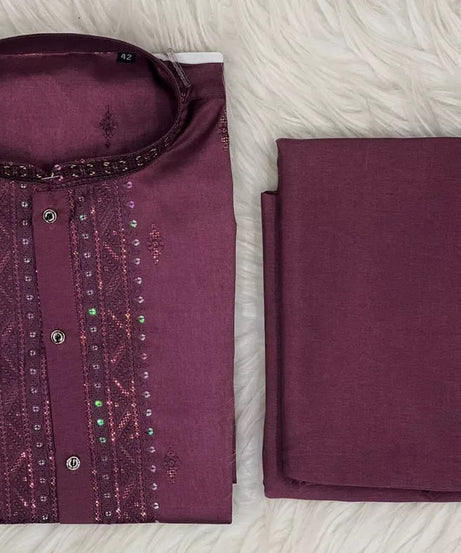 Heavy Super Silk Traditional Classic Kurta Pajama For Men's