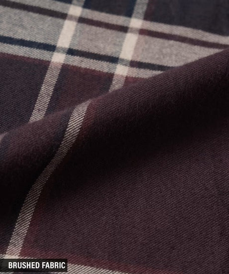 Plaid Shirt Canvas Men Relaxed Shirts