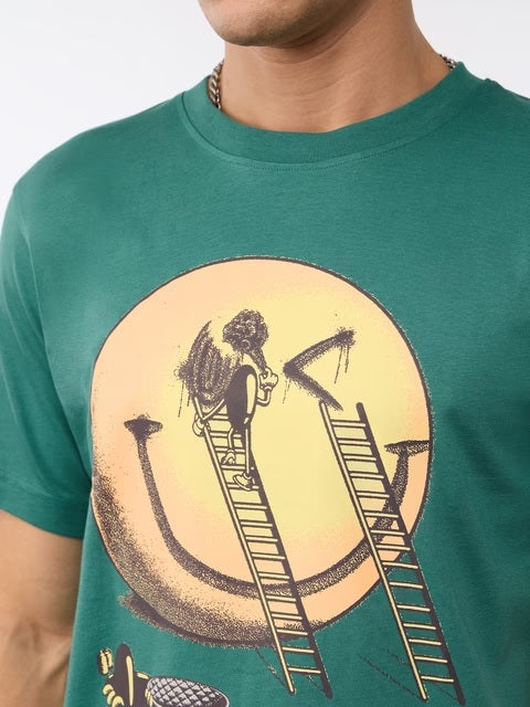 S.W.SMILEY  In Progress Men Relaxed Fit T-Shirts