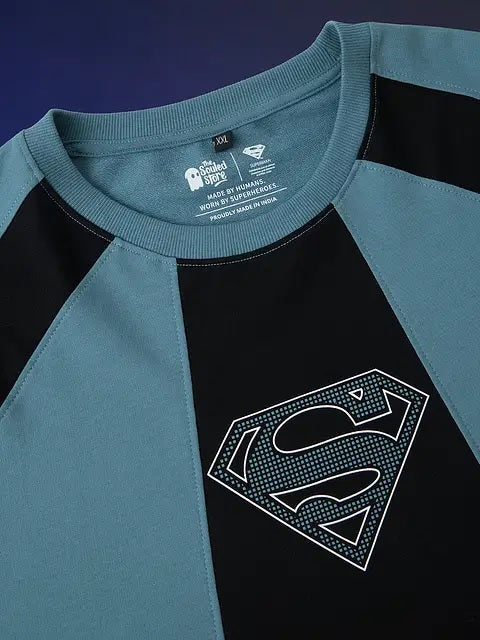 Superman Pixel Logo Oversized T-Shirts