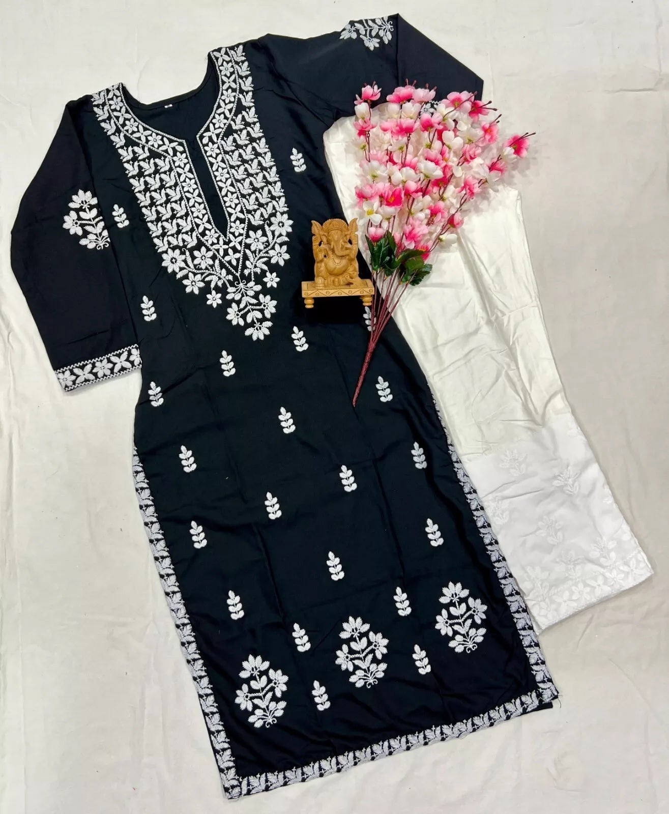 Designer New Full Stitched 14 Kg Heavy Rayon Top Pant & 2 Piece Set