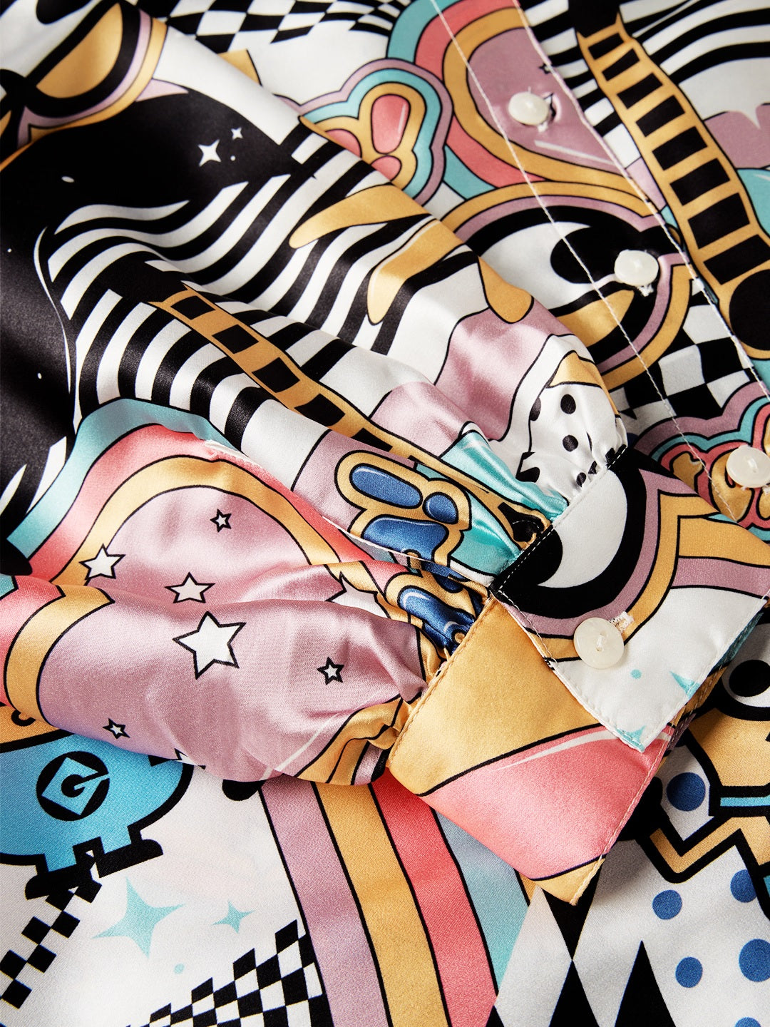 Satin  Minion Mania Women Shirts