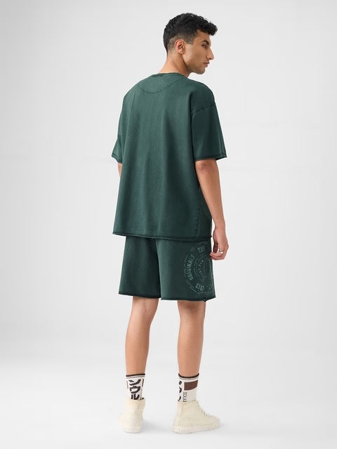 Mr. Souls Green Oversized T-Shirts