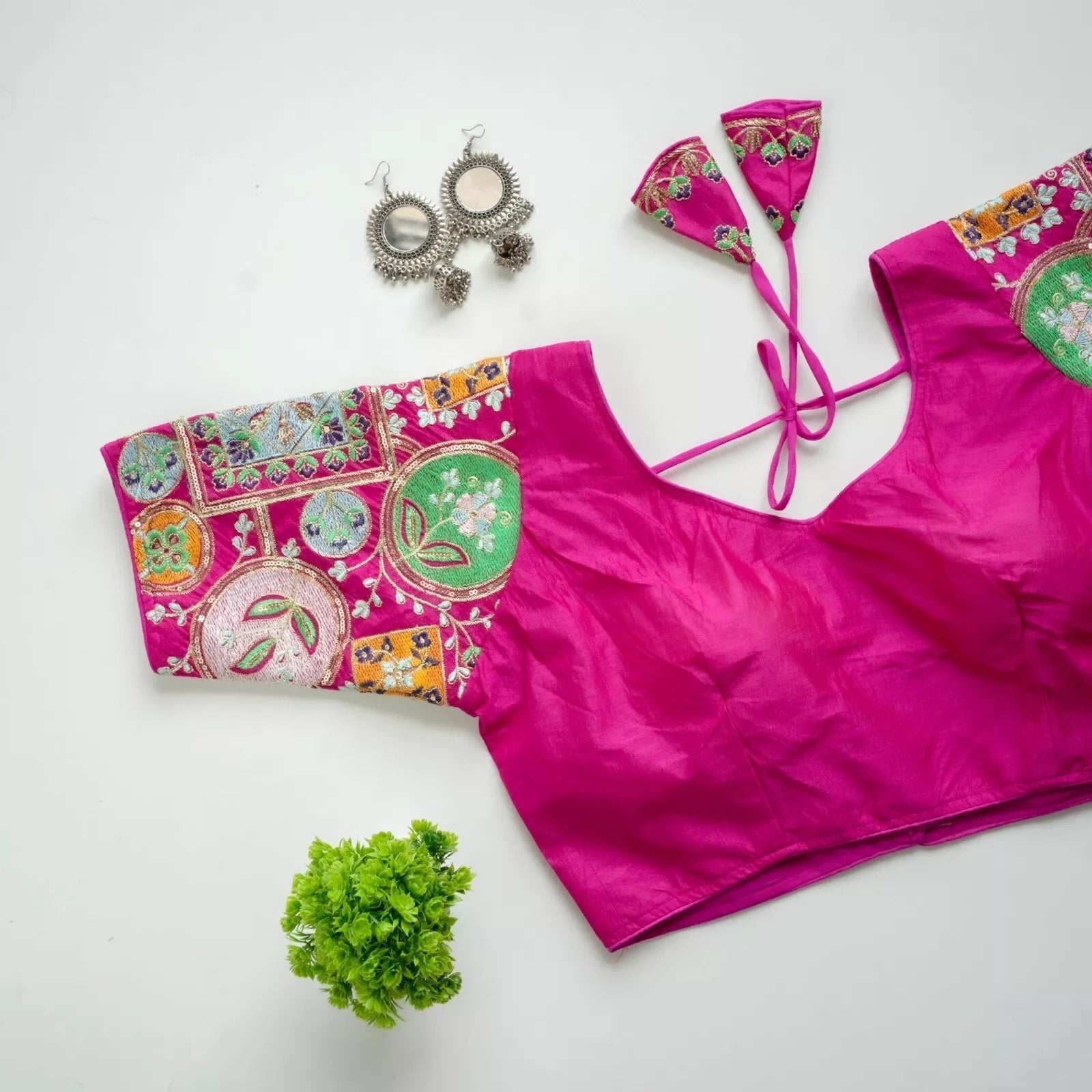 Silk Wedding Special Indian Bollywood Blouse & Choli