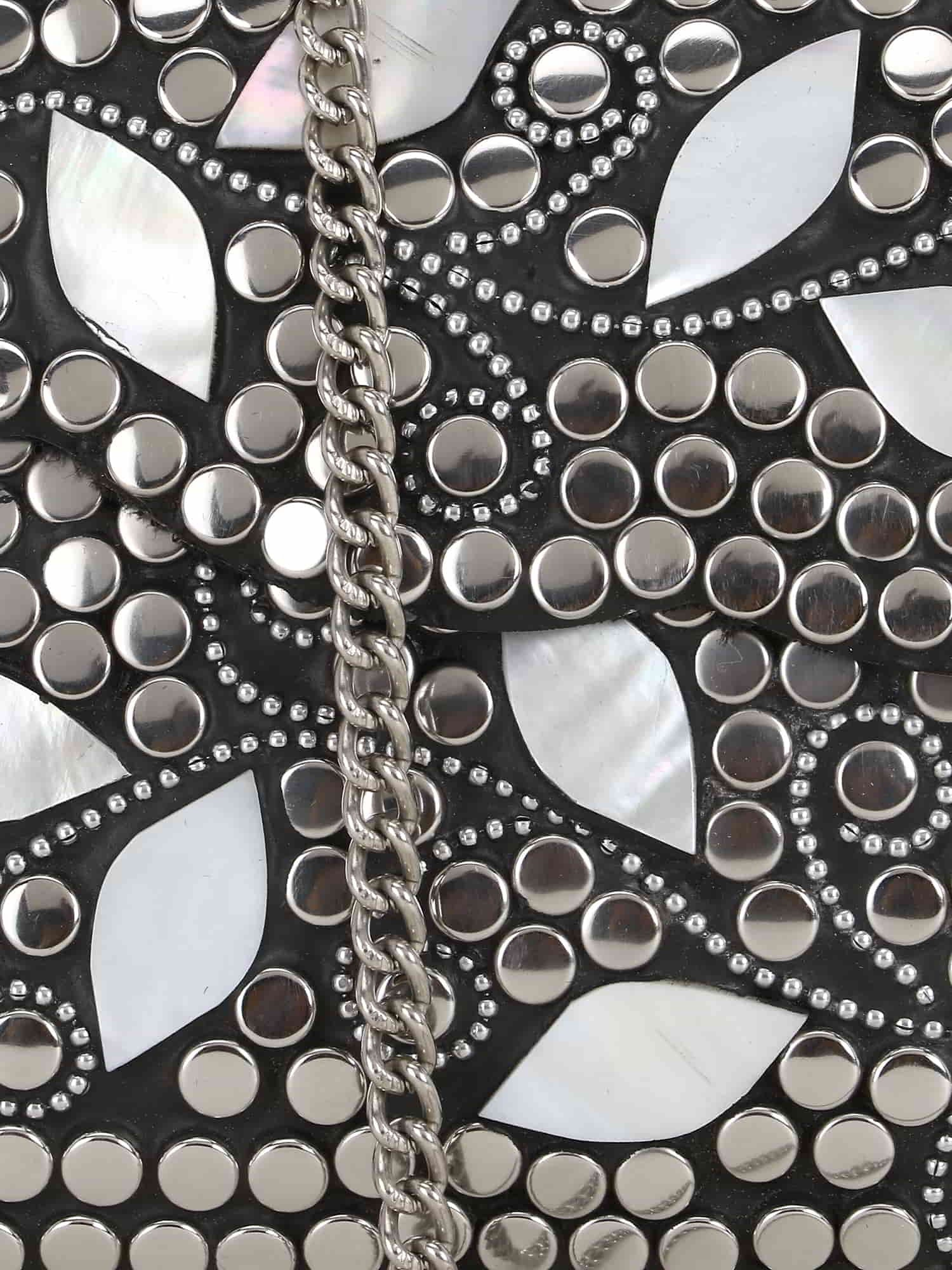 Mosaic Metal Botanical Mosaic Clutch