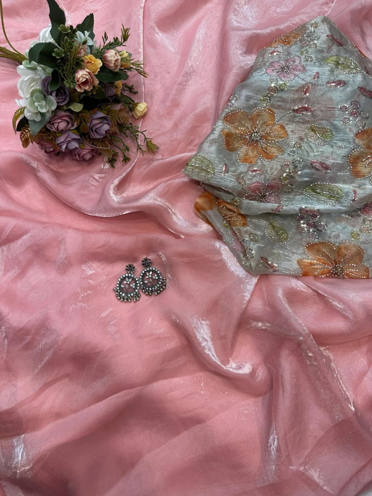 Soft Tebi Silk With Digital Print Saree, Traditional Wear Sari With Blouse