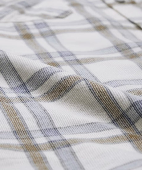 Plaid Glacier Men Textured Shirts