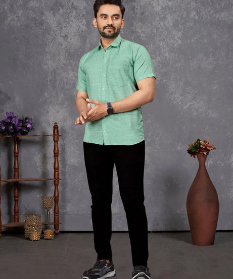 Premium Slub Cotton Shirt For Men's