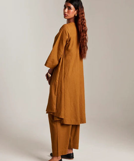 Co-Linen Pheran Kurta Set