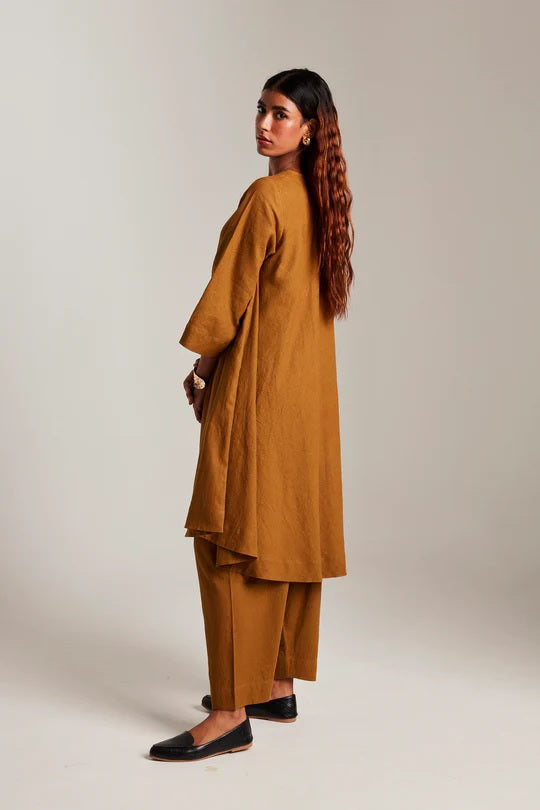 Co-Linen Pheran Kurta Set