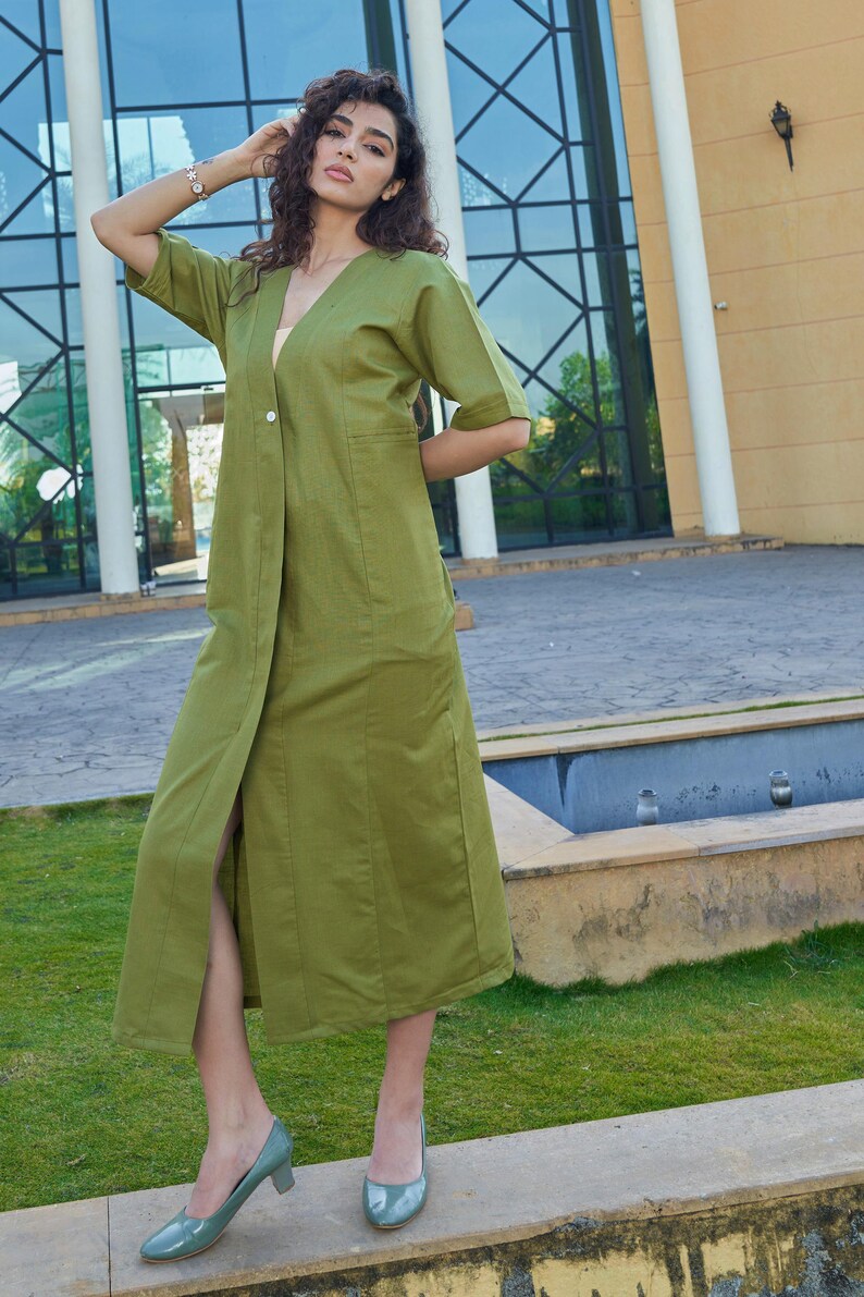 Linen Women Onepiece Dress