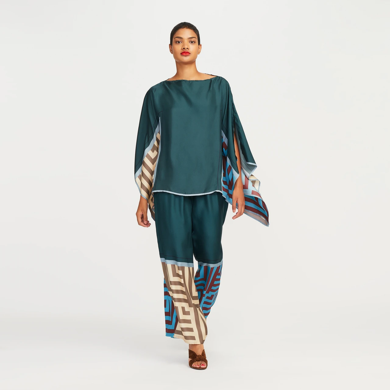 Women's Rama Soft Satin Silk Co-ord Set